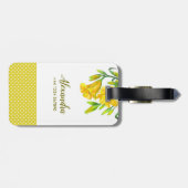 Waterverf Gele Dag Lilies Floral Art Bagagelabel (Achterkant horizontaal)