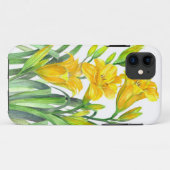 Waterverf Gele Dag Lilies Floral Art Case-Mate iPhone Case (Achterkant (horizontaal))