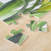 Waterverf Gele Dag Lilies Floral Illustration Legpuzzel (Zijkant)