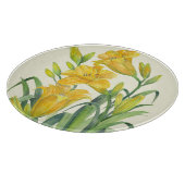 Waterverf Gele Dag Lilies Floral Illustration Snijplank (Hoek)
