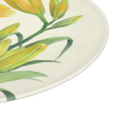 Waterverf Gele Dag Lilies Floral Illustration Snijplank (Hoek)