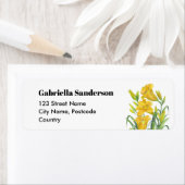 Waterverf gele dag Lilies ventileren Etiket (Insitu)