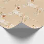 Waterverf gele lab Silhouette Cadeaupapier (Hoek)