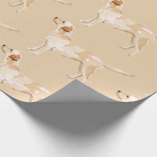 Waterverf gele lab Silhouette Cadeaupapier (Hoek)