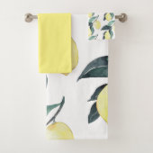 Waterverf gele leemons naadloos patroon bad handdoek (Insitu)