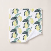 Waterverf gele leemons naadloos patroon bad handdoek (Wasdoekje)