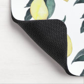 Waterverf gele leemons naadloos patroon muismat (Hoek)