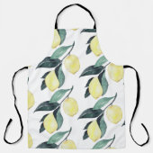 Waterverf gele leemons naadloos patroon schort (Voorkant)