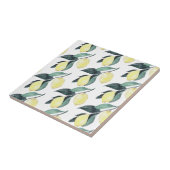 Waterverf gele leemons naadloos patroon tegeltje (Zijkant)