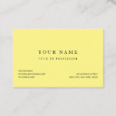 Waterverf gele leemons naadloos patroon visitekaartje (Achterkant)