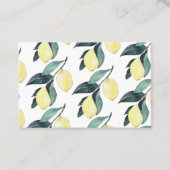 Waterverf gele leemons naadloos patroon visitekaartje (Voorkant)