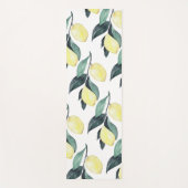 Waterverf gele leemons naadloos patroon yogamat (Voorkant)