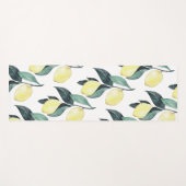 Waterverf gele leemons naadloos patroon yogamat (Voorkant (horizontaal))