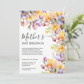 Waterverf Gele maagdenpalmbloemen Moederdag Kaart (Staand voorkant)