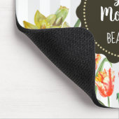 Waterverf gele Oranje papegaaivissen Muismat (Hoek)