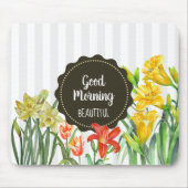 Waterverf gele Oranje papegaaivissen Muismat (Voorkant)