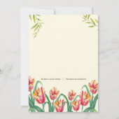 Waterverf gele papegaai kaart (Achterkant)