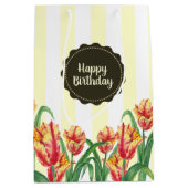 Waterverf gele papegaaiachtigen medium cadeauzakje (Voorkant)