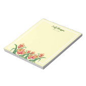 Waterverf gele papegaaiachtigen notitieblok (Linkerzijde)