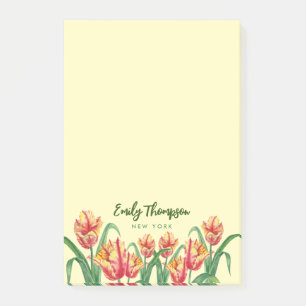 Waterverf gele papegaaiachtigen post-it® notes