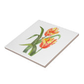 Waterverf gele papegaaiachtigen tegeltje (Zijkant)