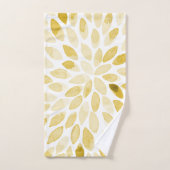 Waterverf gele penseelstreken bad handdoek (Handdoek)