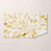 Waterverf gele penseelstreken bad handdoek (Handdoek)