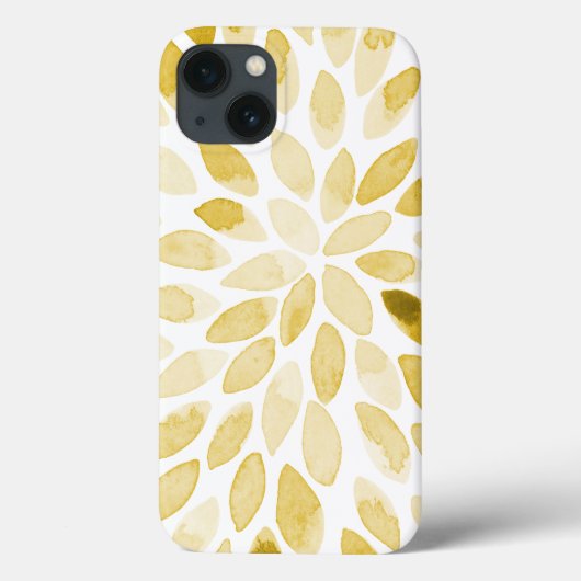 Waterverf gele penseelstreken Case-Mate iPhone case (Achterkant)