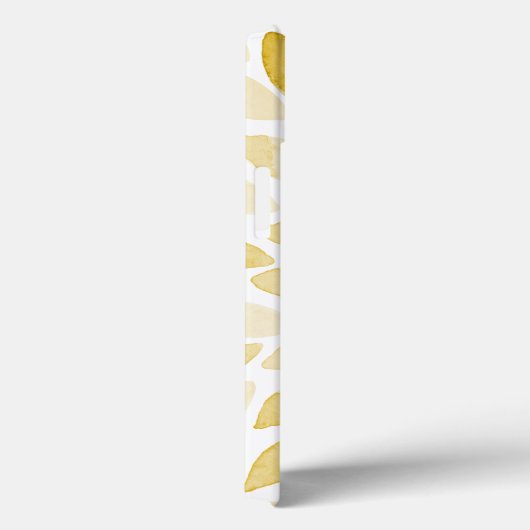 Waterverf gele penseelstreken Case-Mate iPhone case (Achterkant / Rechts)