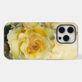 Waterverf gele rozen iPhone hoesje (Achterkant horizontaal)