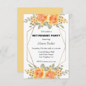 Waterverf gele rozen kaart (Voorkant / Achterkant)