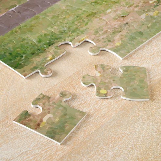 Waterverf gele rozen uit Texas Legpuzzel (Zijkant)