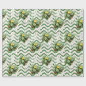 waterverf gele waterlelie Patroon Cadeaupapier (Vlak)