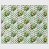 waterverf gele waterlelie Patroon Cadeaupapier (Vlak)