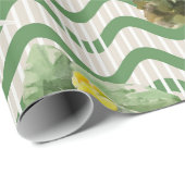 waterverf gele waterlelie Patroon Cadeaupapier (Rol Hoek)