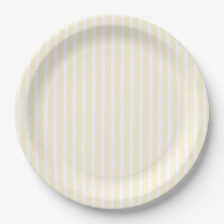 Waterverf Gele witte streep Baby Shower Papieren Bordje