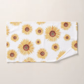 Waterverf Gele zonnebloem  Bad Handdoek (Handdoek)