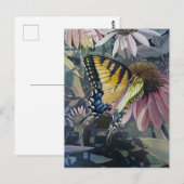 Waterverf gele zoutverklikvlinder briefkaart (Voorkant / Achterkant)