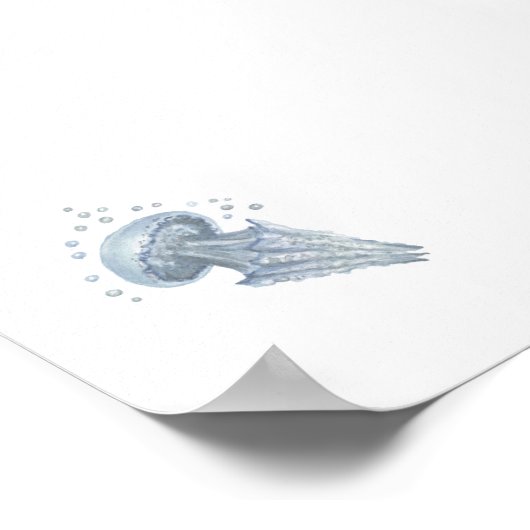 Waterverf gelei vis print (Hoek)