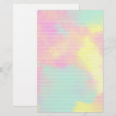 Waterverf gelinkt pastkleurig papier (Voorkant / Achterkant)