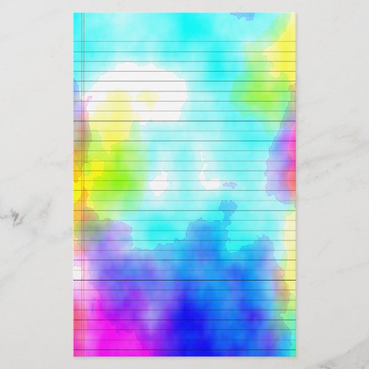 Waterverf-gelinkte banketbakkerij briefpapier (Voorkant)