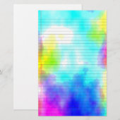 Waterverf-gelinkte banketbakkerij briefpapier (Voorkant / Achterkant)