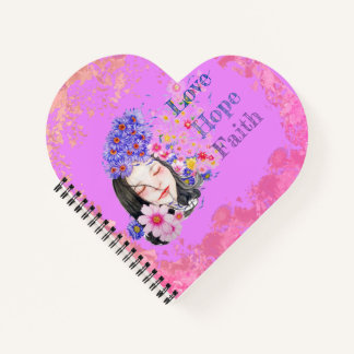 waterverf geloof hoop liefde notitieboek