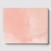 Waterverf Gem bruiloft gastenboek faux glitter (Achterkant)