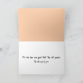 Waterverf gemberkat die aan je denkt kaart (Binnen)