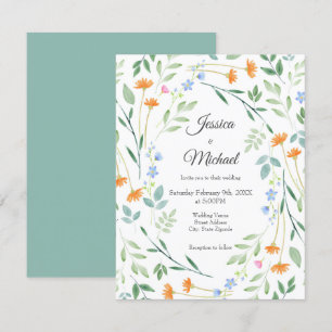 Waterverf gemengd Lijst Kaart