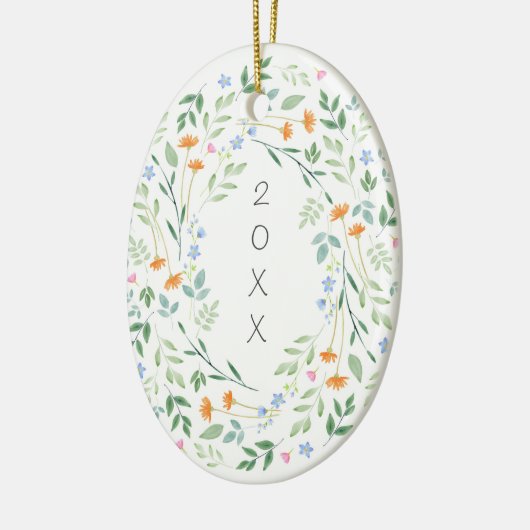 Waterverf gemengd Lijst Keramisch Ornament (Links)