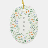 Waterverf gemengd Lijst Keramisch Ornament (Achterkant)