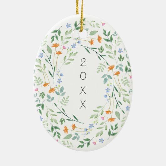 Waterverf gemengd Lijst Keramisch Ornament (Achterkant)