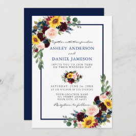 Waterverf gemengd Lijst voor het huwelijk van Flor Kaart